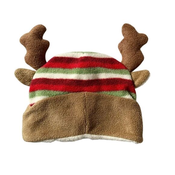 Toddler Fleece Reindeer Beanie Hat, OS - Picture 4 of 7